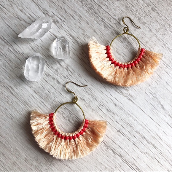 Jewelry - Fringe and tassel earnings NWOT